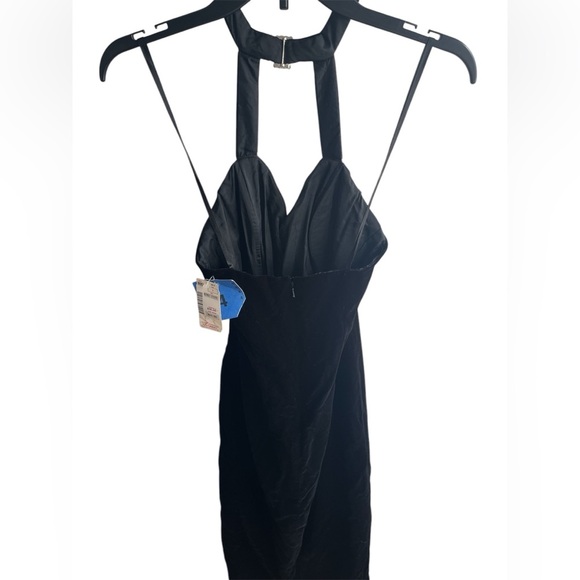 NWT CDC Evening Wear Vintage Formal Floor Length Velvet Choker Rhinestone Gown-4 - Picture 2 of 6